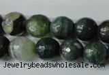 CAG4614 15.5 inches 6mm faceted round fire crackle agate beads
