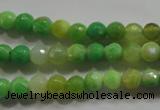 CAG4780 15.5 inches 6mm faceted round fire crackle agate beads