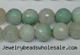 CAG4813 15 inches 10mm faceted round fire crackle agate beads