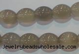 CAG5256 15.5 inches 10*12mm rice Brazilian grey agate beads