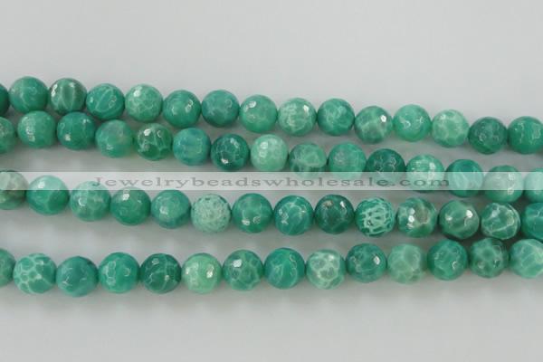 CAG5312 15.5 inches 10mm faceted round peafowl agate gemstone beads