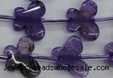 CAG5379 15.5 inches 16*20mm carved butterfly dragon veins agate beads