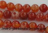 CAG5561 15.5 inches 6mm round natural fire agate beads wholesale