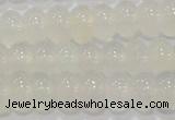 CAG6522 15.5 inches 6*10mm rondelle Brazilian white agate beads