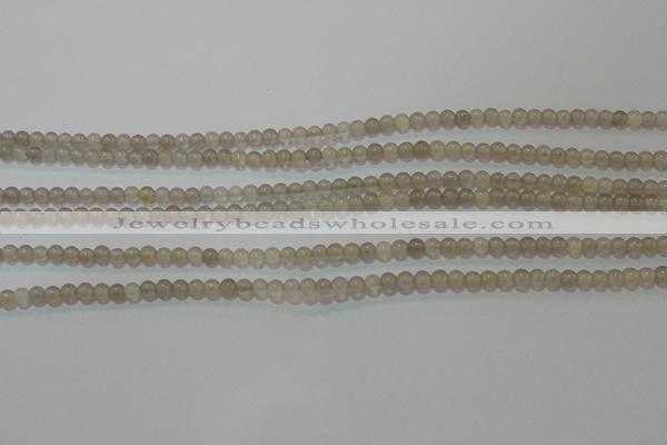 CAG6530 15.5 inches 3mm round Brazilian grey agate beads