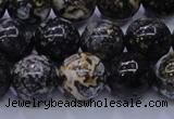 CAG6653 15.5 inches 10mm round blue ocean agate gemstone beads