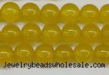 CAG7103 15.5 inches 10mm round yellow agate gemstone beads