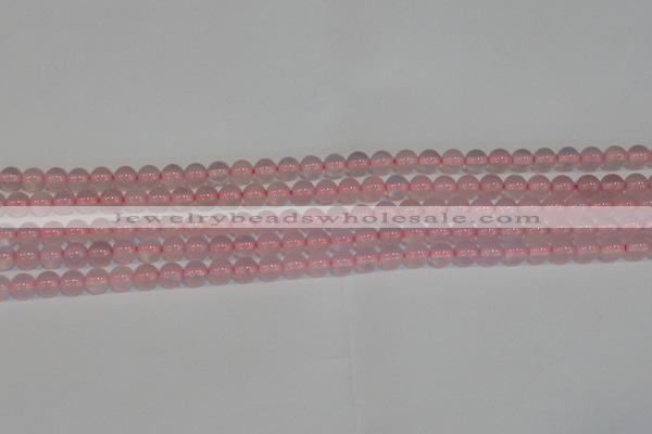 CAG7149 15.5 inches 4mm round pink agate gemstone beads