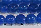 CAG7161 15.5 inches 10mm round blue agate gemstone beads