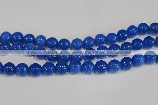 CAG7163 15.5 inches 14mm round blue agate gemstone beads