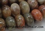 CAG771 15.5 inches 12*18mm rondelle yellow agate gemstone beads