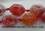 CAG9065 15.5 inches 15*20mm nuggets fire crackle agate beads