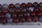 CAG9120 15.5 inches 4mm round red lightning agate beads