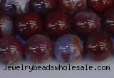 CAG9124 15.5 inches 12mm round red lightning agate beads