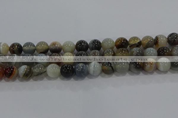 CAG9152 15.5 inches 14mm round line agate beads wholesale