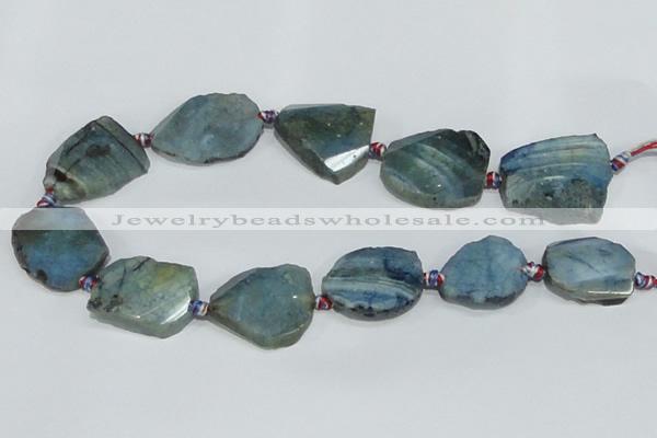 CAG934 16 inches rough agate gemstone nugget beads wholesale