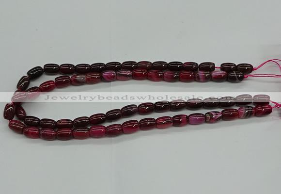 CAG9623 15.5 inches 8*12mm drum dragon veins agate beads wholesale