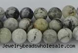 CAG9731 15.5 inches 6mm round black & white agate beads wholesale