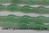 CAJ662 15.5 inches 7*14mm vase-shaped green aventurine beads