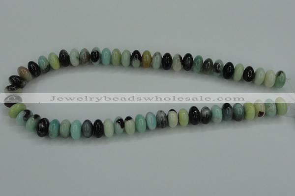 CAM101 15.5 inches 6*12mm rondelle amazonite gemstone beads
