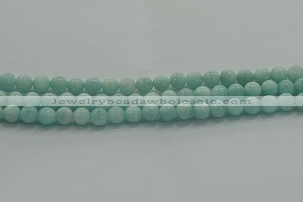 CAM1502 15.5 inches 8mm round natural peru amazonite beads