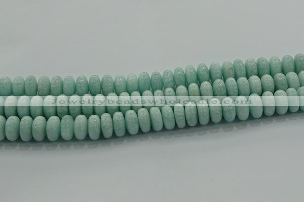CAM1535 15.5 inches 8*14mm rondelle natural peru amazonite beads