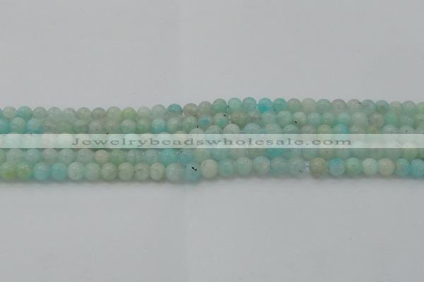CAM331 15.5 inches 6mm round natural peru amazonite beads