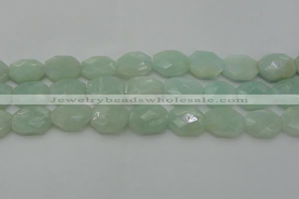 CAM369 15.5 inches 15*20mm faceted octagonal amazonite beads