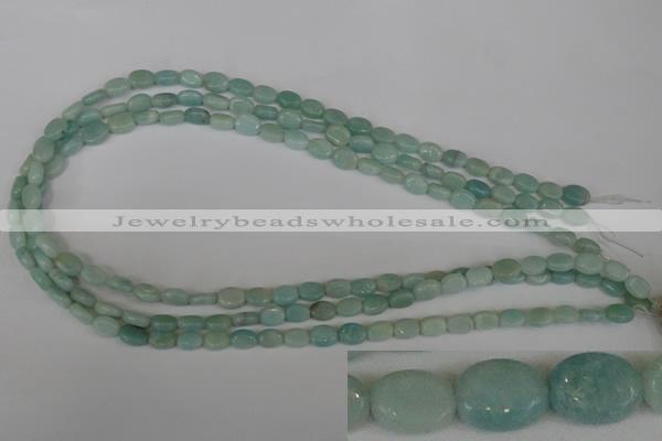 CAM621 15.5 inches 6*8mm oval Chinese amazonite gemstone beads