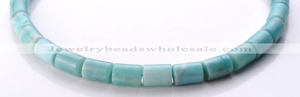 CAM76 13*15mm natural amazonite column gemstone beads Wholesale