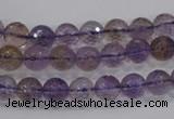 CAN08 15.5 inches 6mm faceted round natural ametrine gemstone beads