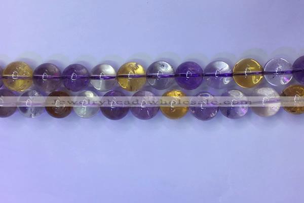 CAN223 15.5 inches 12mm round ametrine gemstone beads wholesale