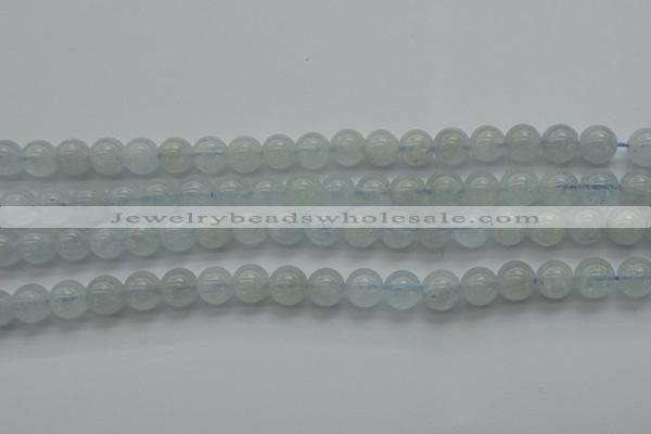 CAQ501 15.5 inches 6mm round natural aquamarine beads