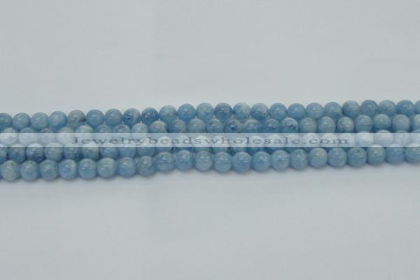 CAQ526 15.5 inches 5mm round AA+ grade natural aquamarine beads