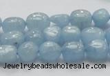 CAQ57 15.5 inches 10*12mm nugget natural aquamarine gemstone beads