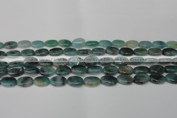 CAQ628 15.5 inches 10*14mm oval aquamarine gemstone beads
