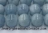 CAQ906 15.5 inches 6mm round aquamarine gemstone beads