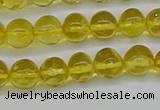 CAR555 15.5 inches 4mm - 5mm round natural amber beads wholesale