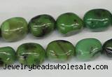 CAU31 15.5 inches 10*14mm nugget australia chrysoprase beads wholesale