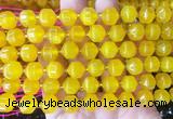 CCBS157 15 inches 10mm faceted prism agate beads wholesale