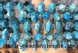 CBBS202 Centre drilled 7*16mm - 11*25mm hexahedral prism apatite beads wholesale