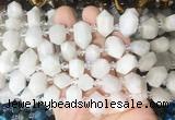 CBBS215 Top drilled 7*16mm - 11*25mm hexahedral prism moonstone beads wholesale