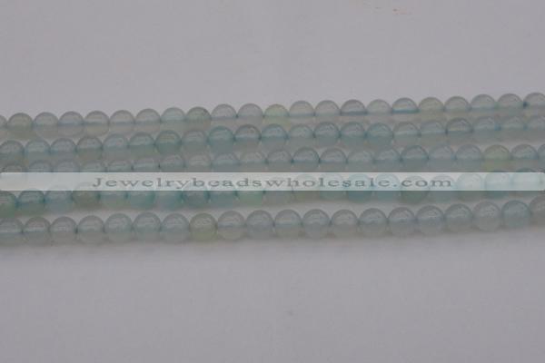 CBC202 15.5 inches 8mm round ocean blue chalcedony beads