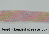 CBC420 15.5 inches 4mm round mixed chalcedony beads wholesale
