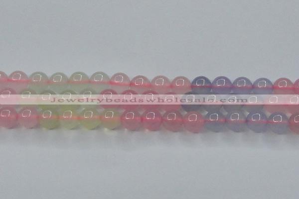 CBC422 15.5 inches 8mm round mixed chalcedony beads wholesale