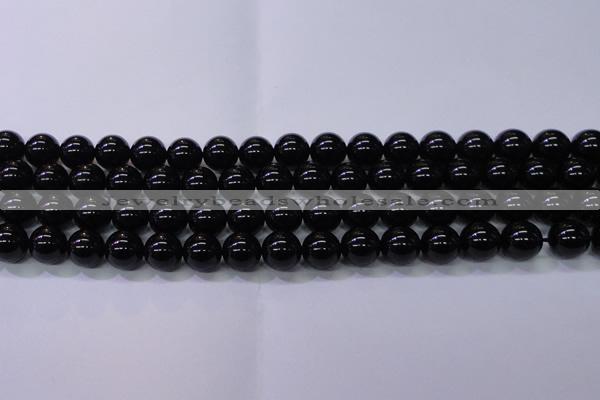 CBQ503 15.5 inches 10mm round natural black quartz beads