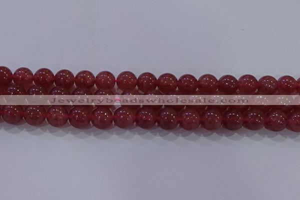 CBQ624 15.5 inches 12mm round strawberry quartz beads wholesale