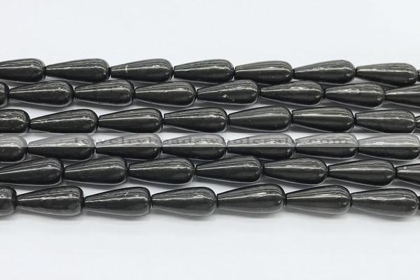 CCB1205 15 inches 8*20mm teardrop shungite beads