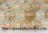 CCB1550 15 inches 6mm round mica quartz beads