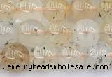 CCB1551 15 inches 8mm round mica quartz beads